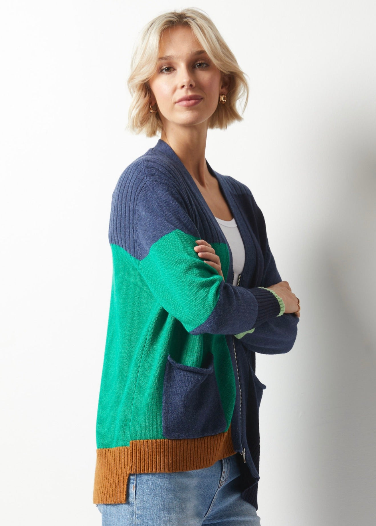 Cascade Zip Cardi