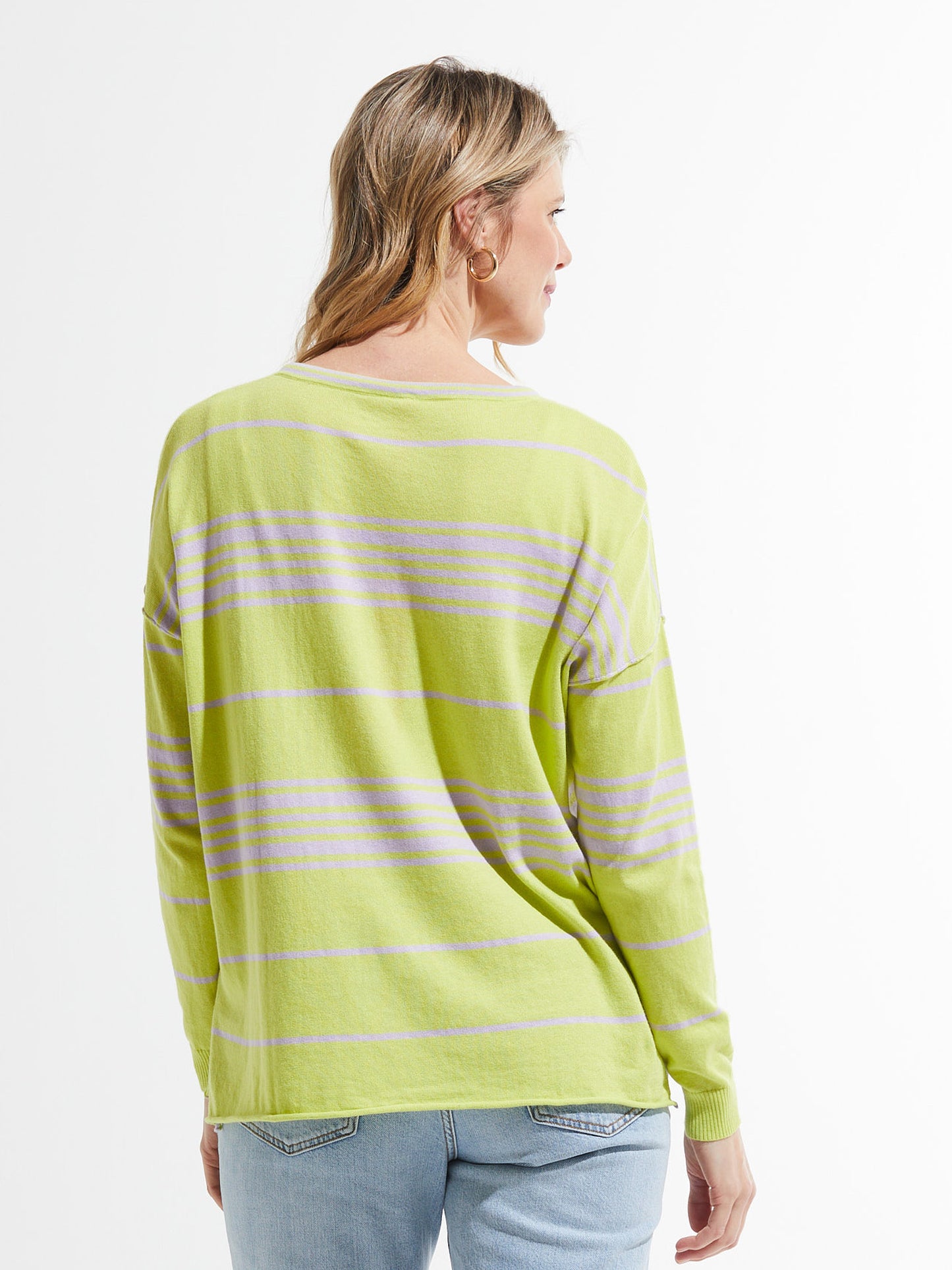 Beach Bum Sweater- LIME