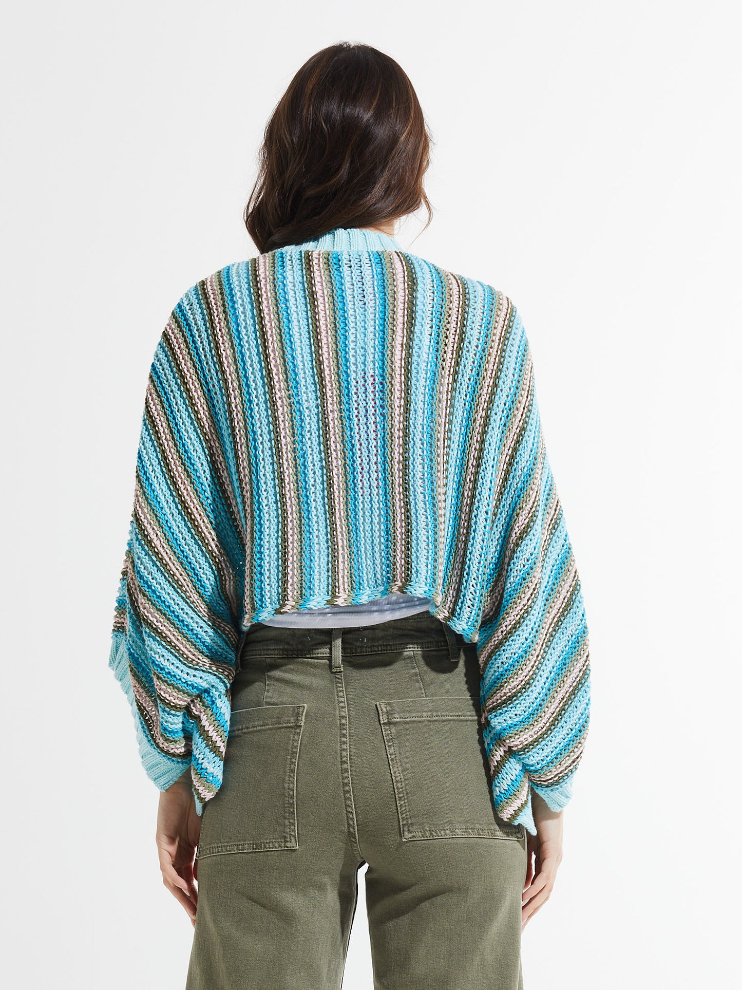 Chunky Stripe Shrug