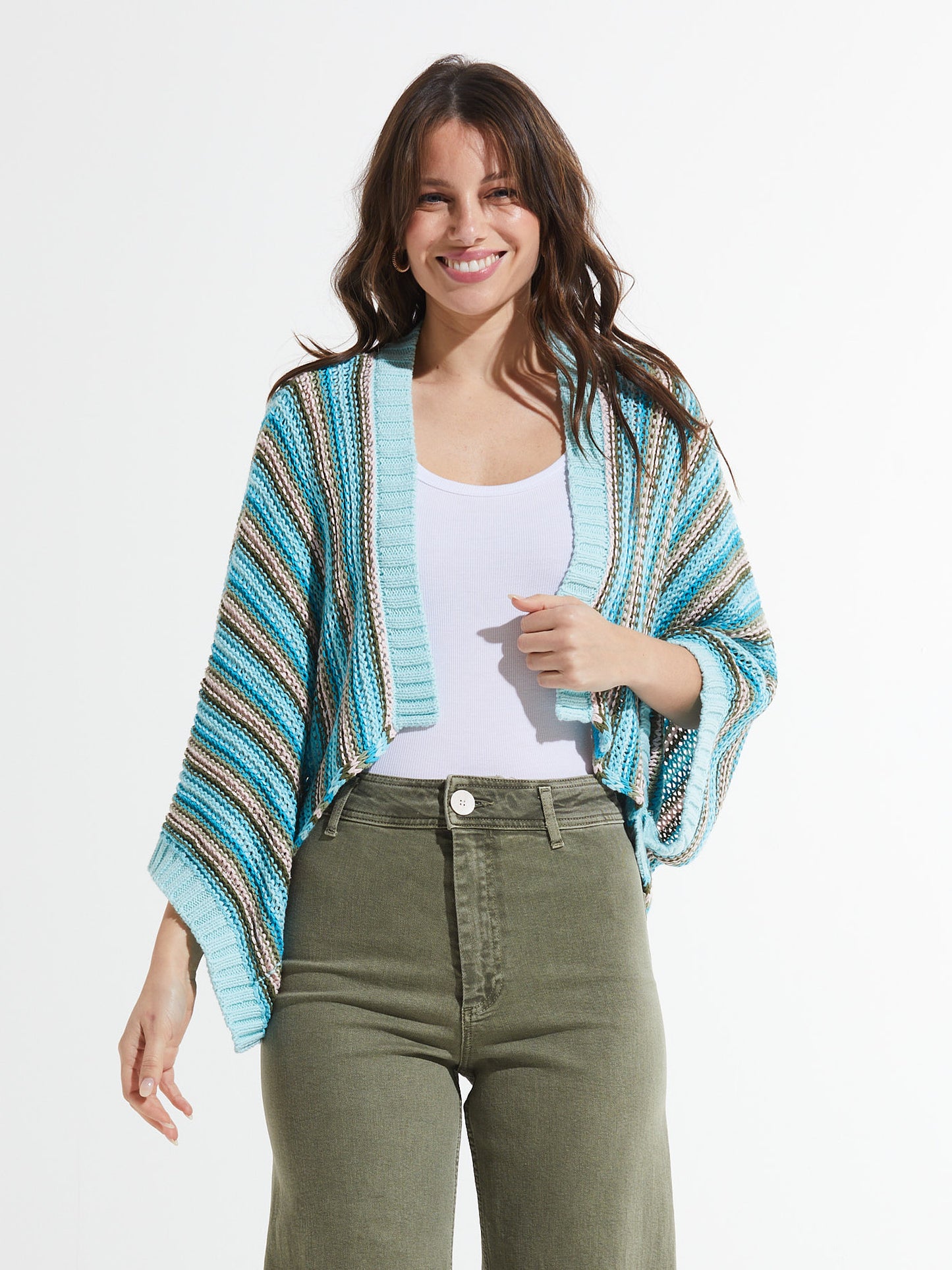 Chunky Stripe Shrug