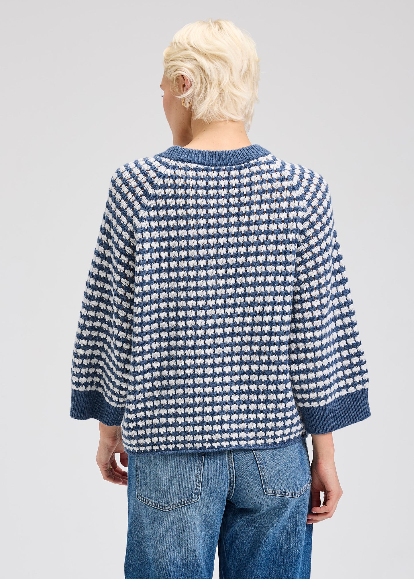 Denim Texture Sweater