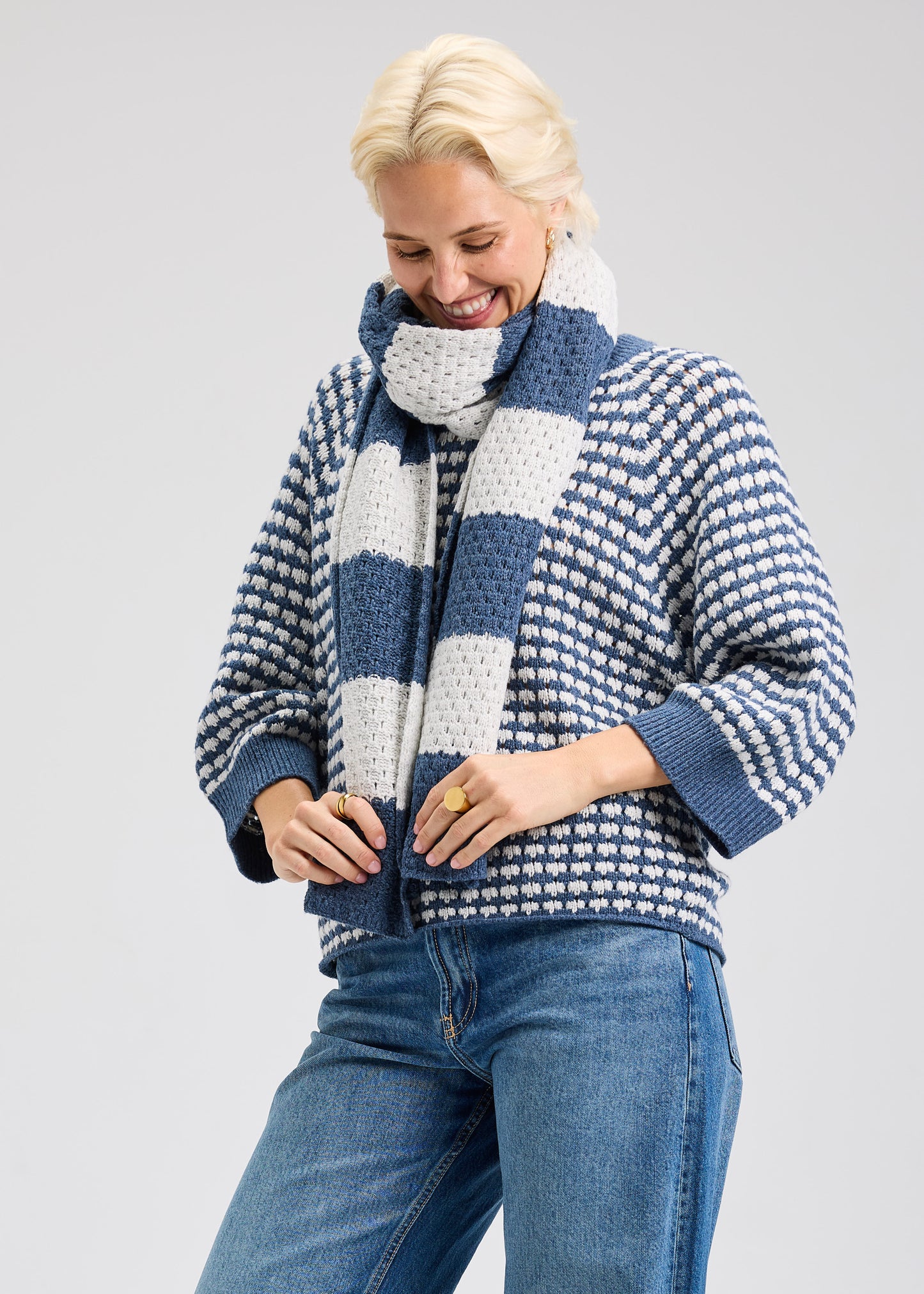 Denim Texture Scarf