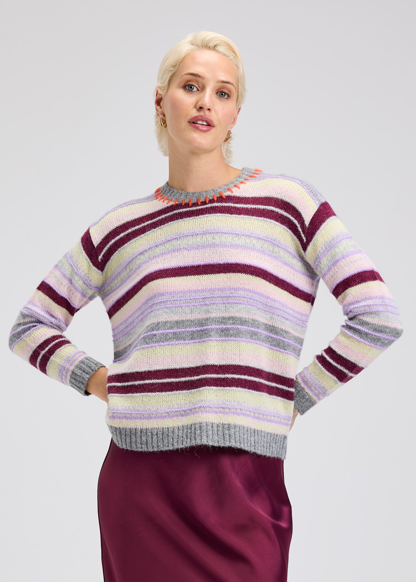 Cloud Stripe Sweater