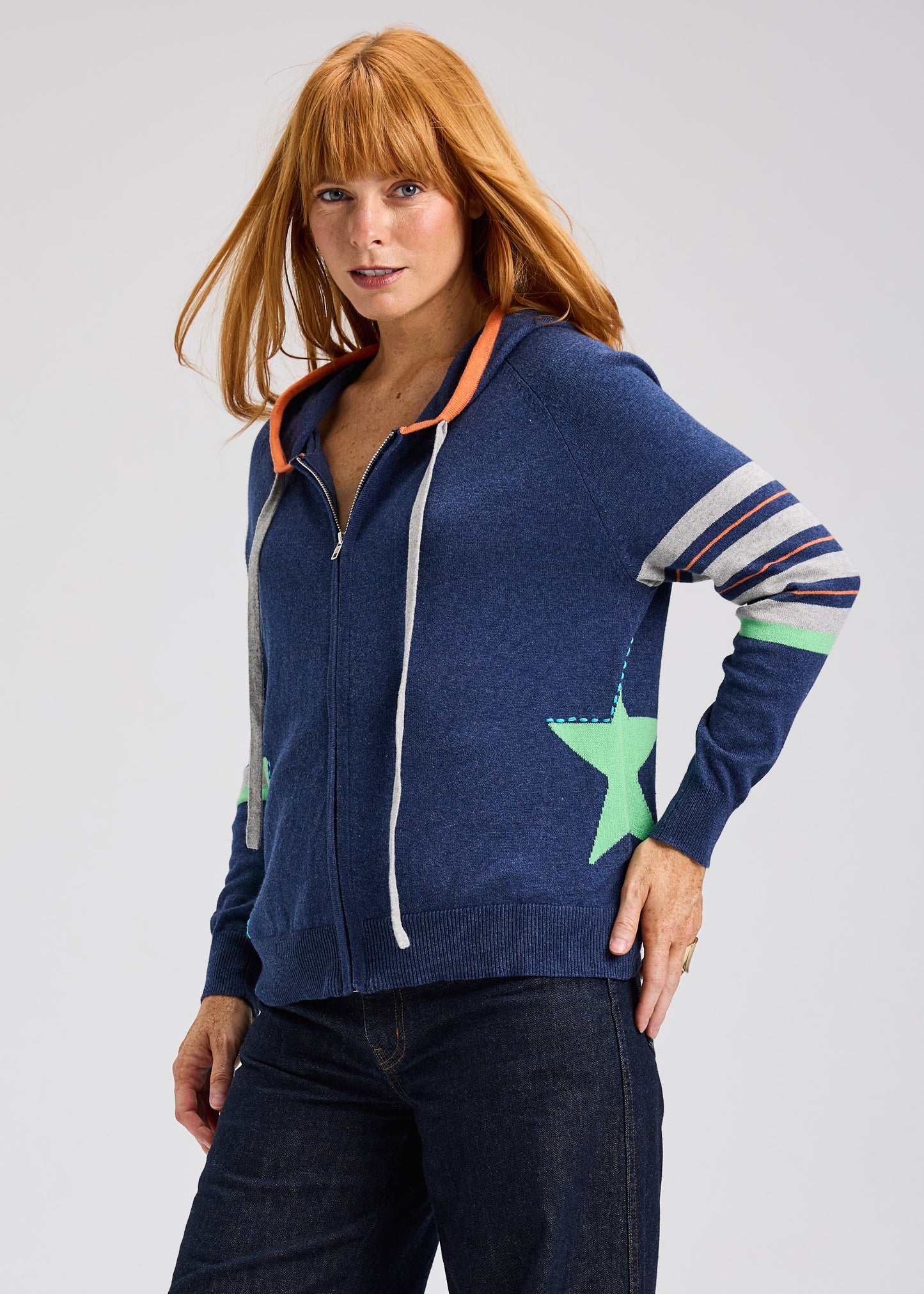 Denim Star Hoodie