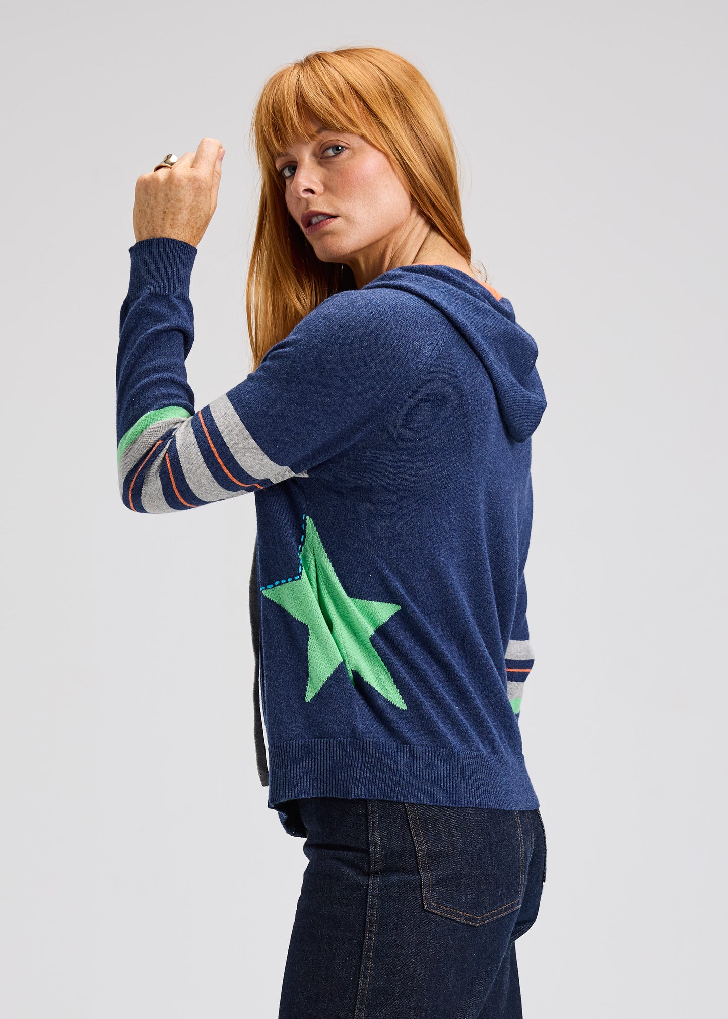 Denim Star Hoodie