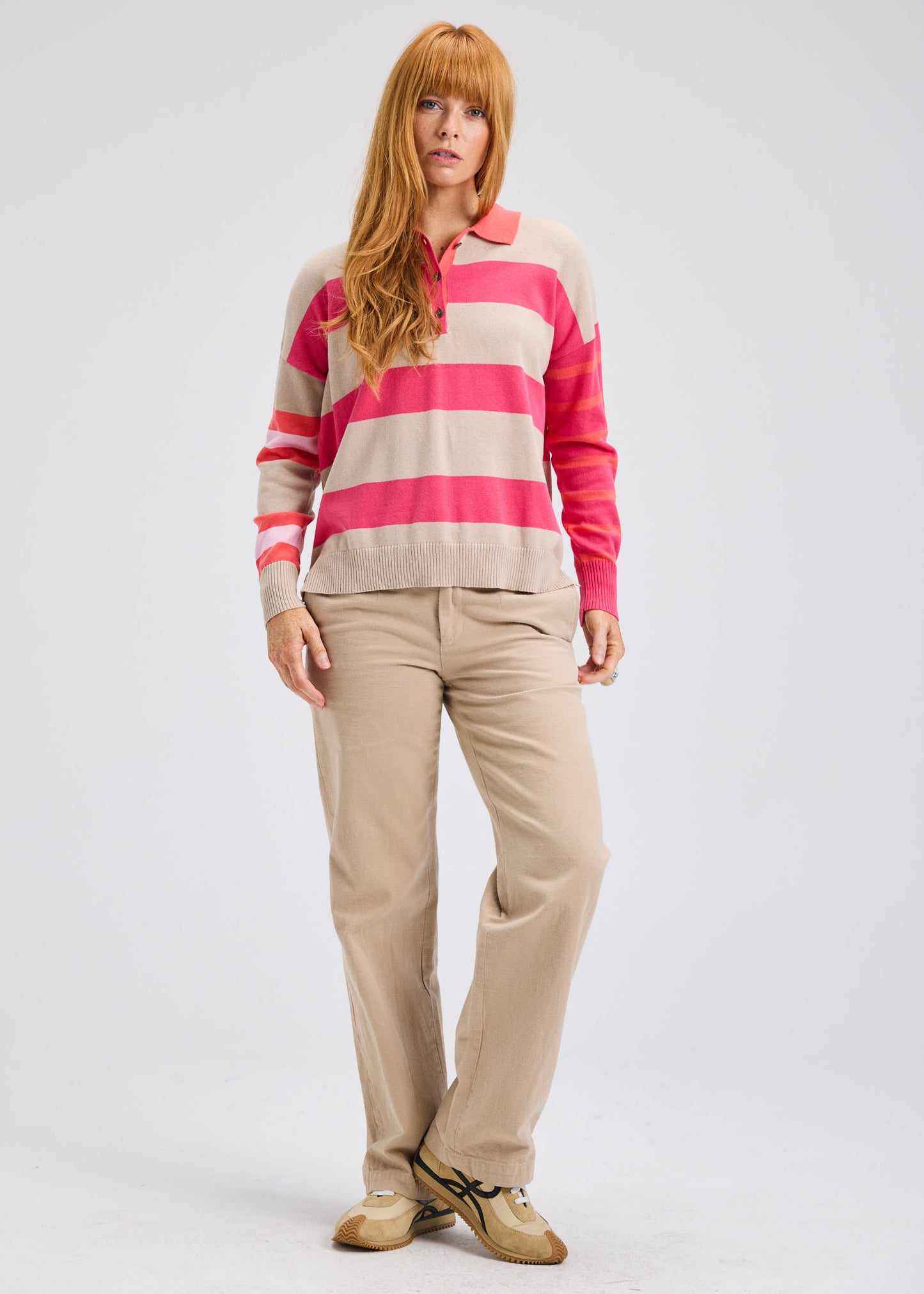 Taupe Blah Blah Rugby Sweater
