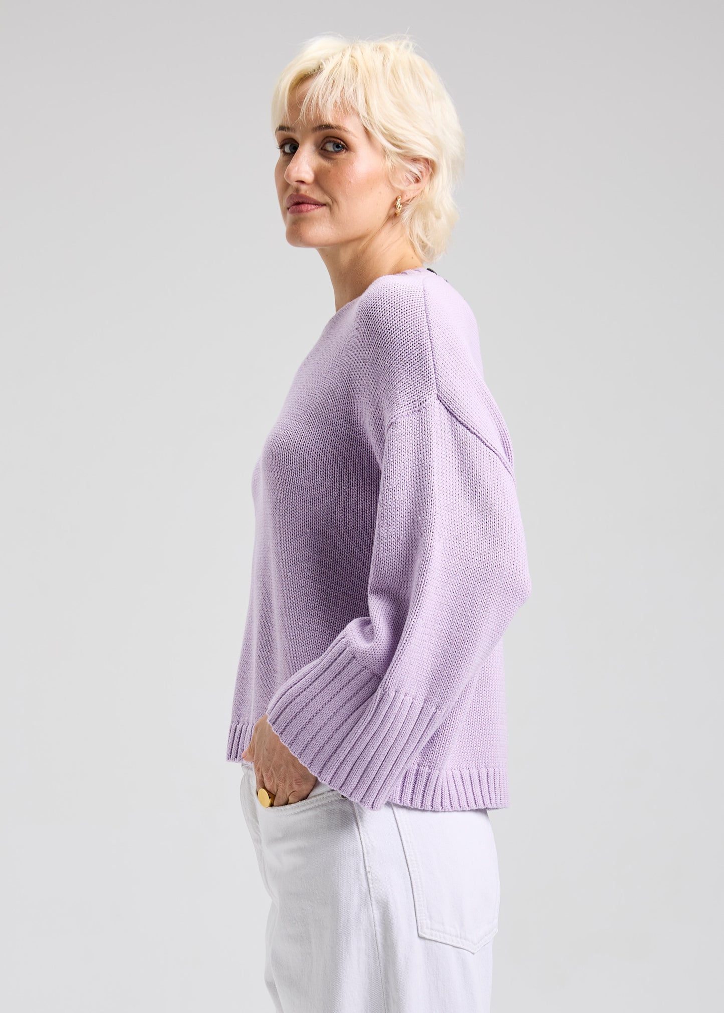 Lilac Cotton Sweater