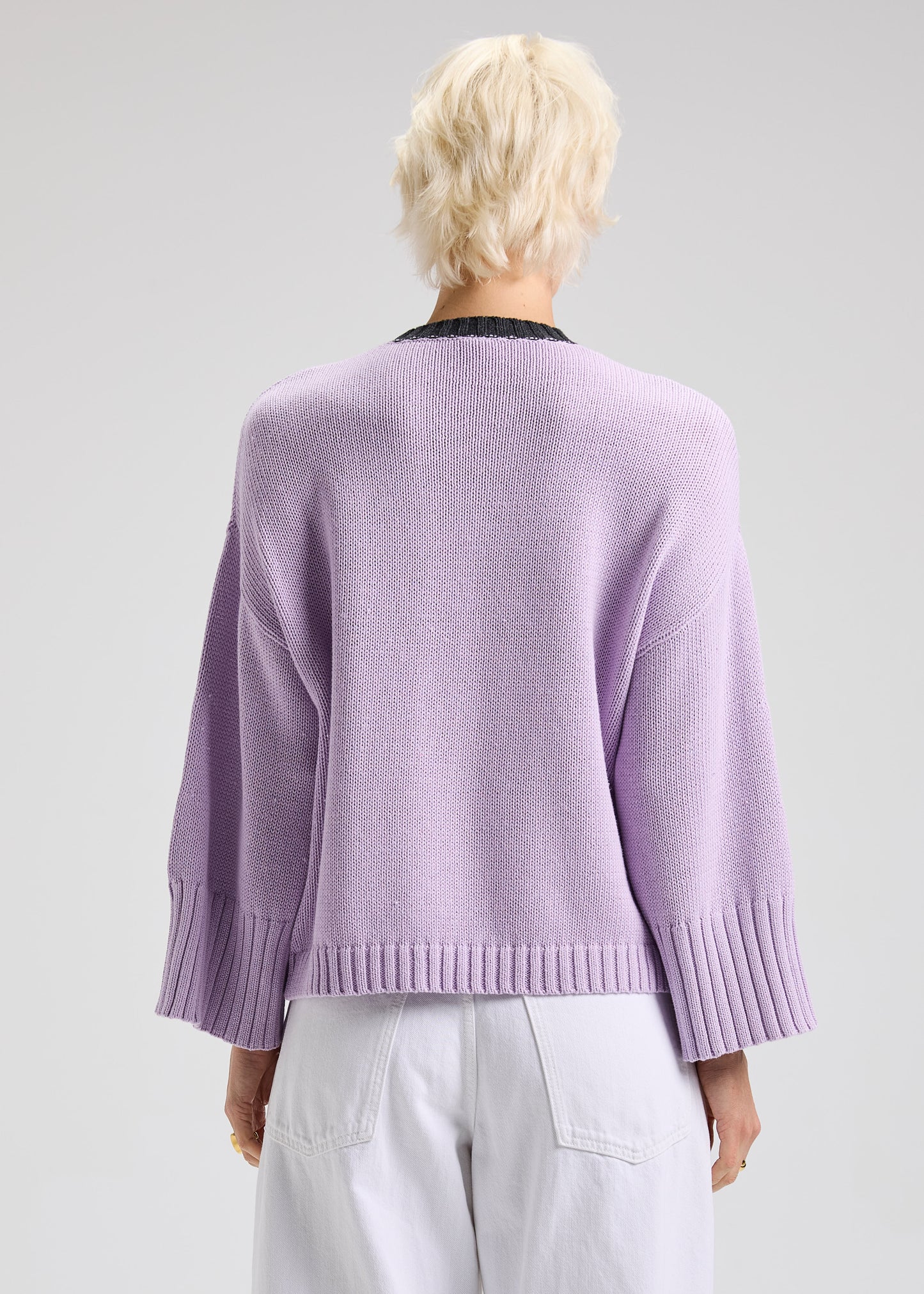 Lilac Cotton Sweater