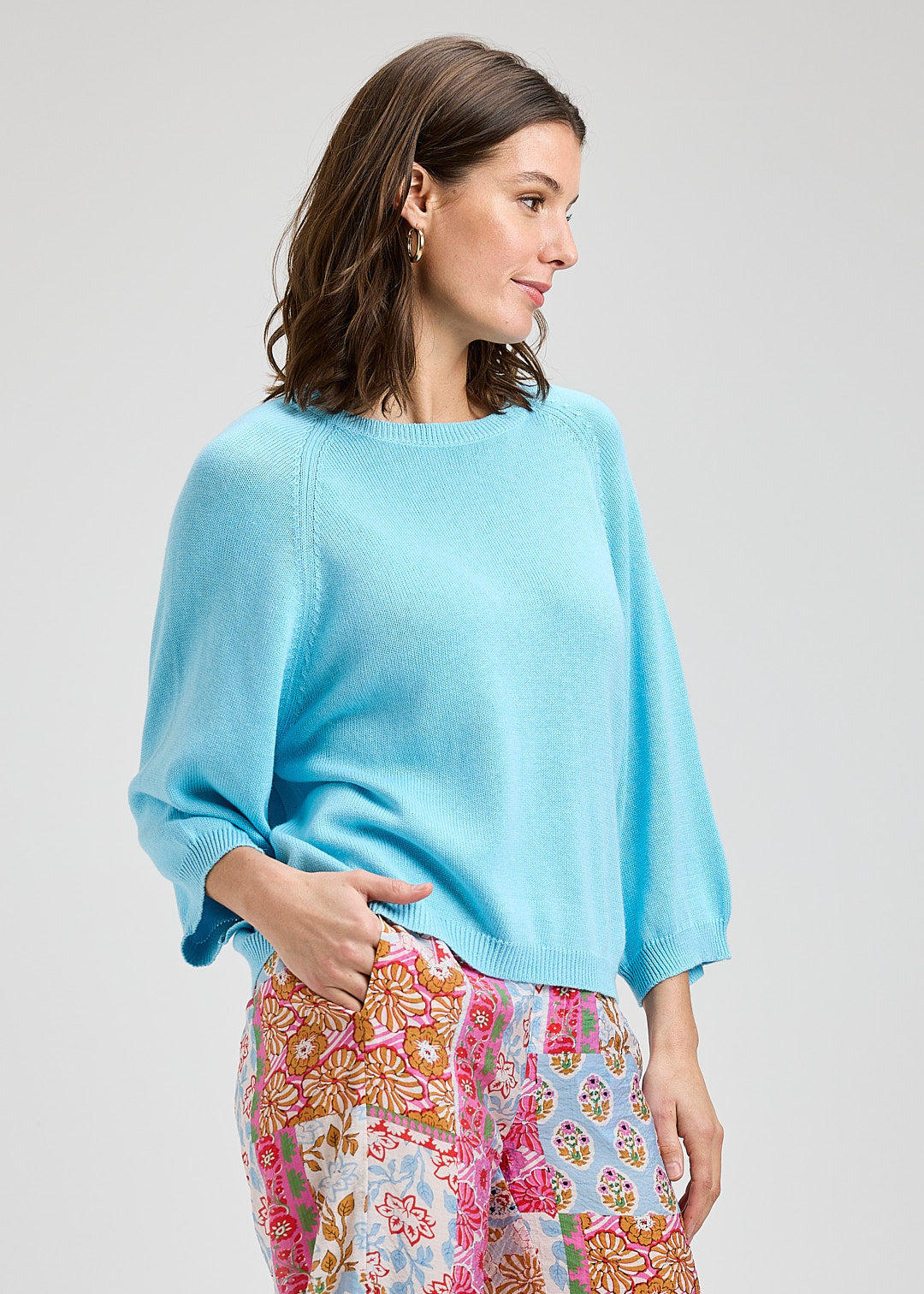 Jasmine Sweater- TURQUOISE