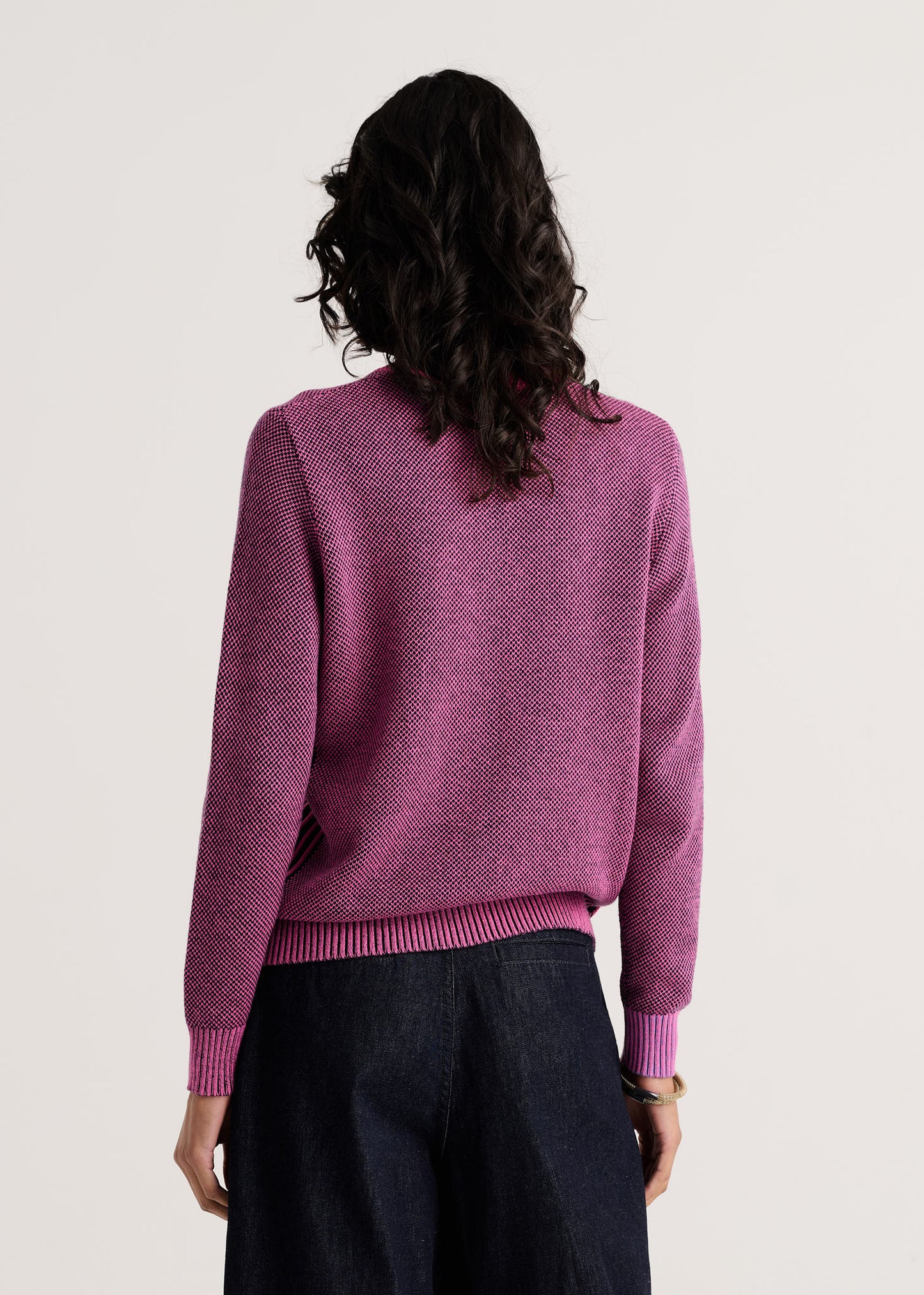 Cassia Waffle Sweater- COSMOS