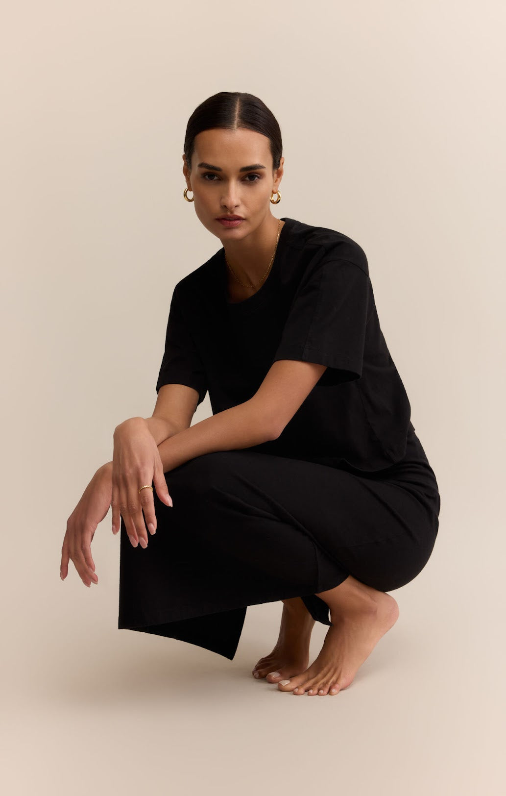 On The Go Tee- BLACK