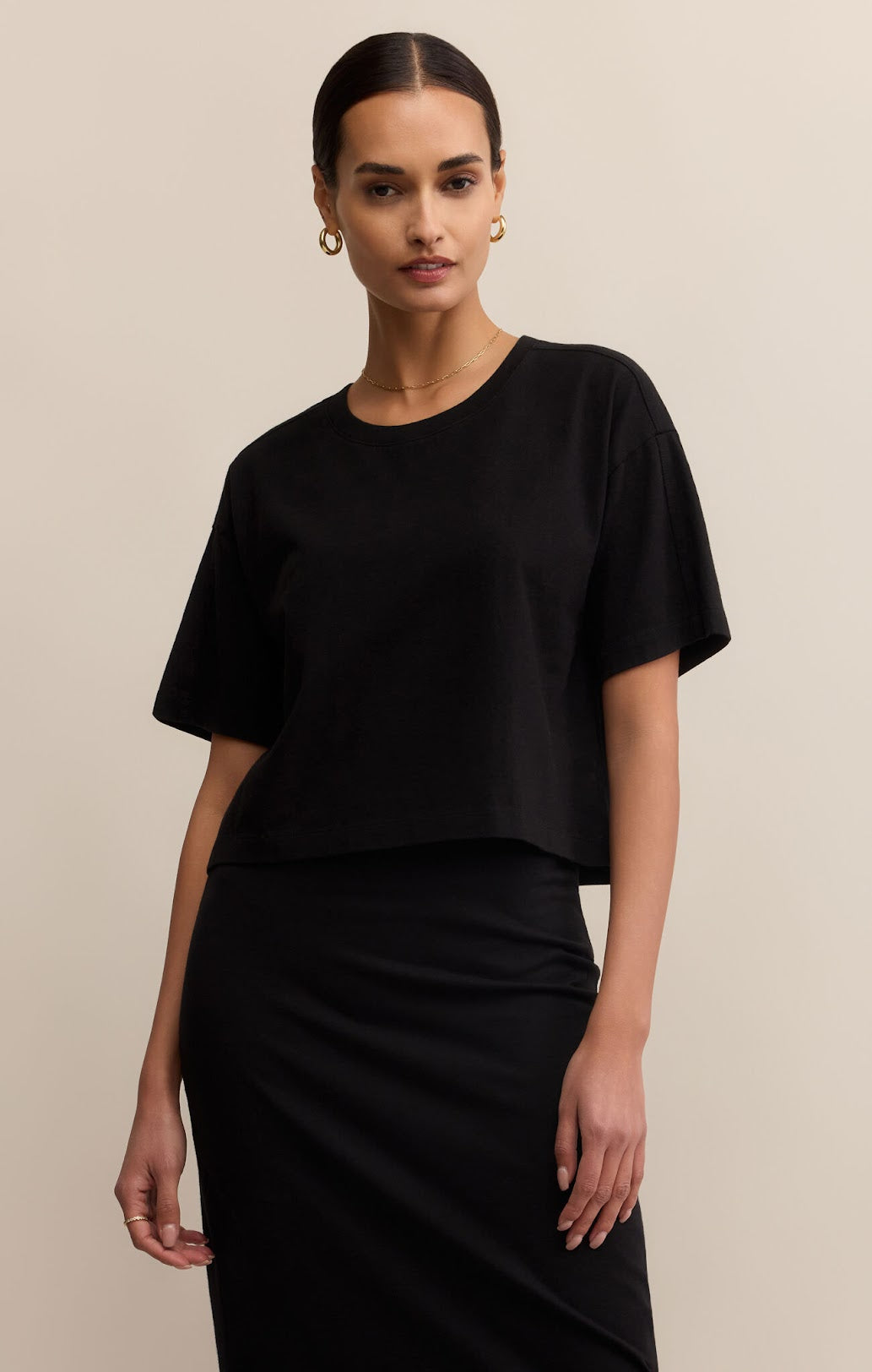 On The Go Tee- BLACK
