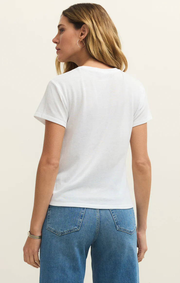 Tourist Knit JErsey Tee- WHITE