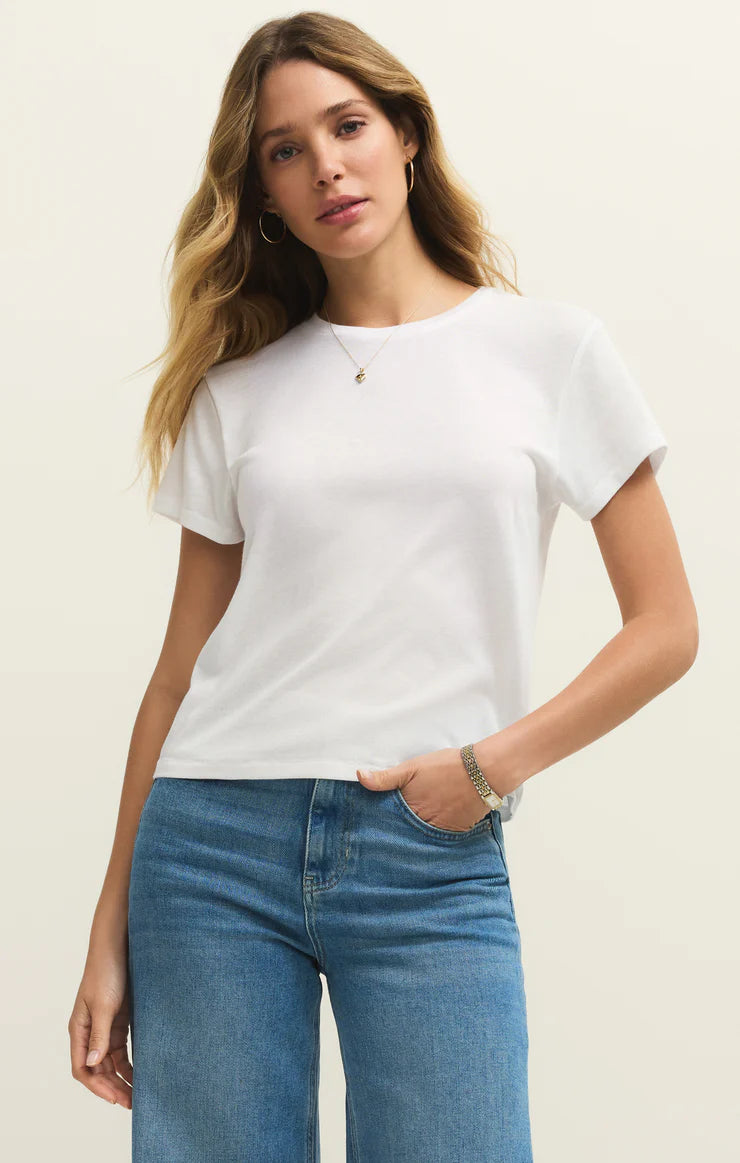 Tourist Knit JErsey Tee- WHITE