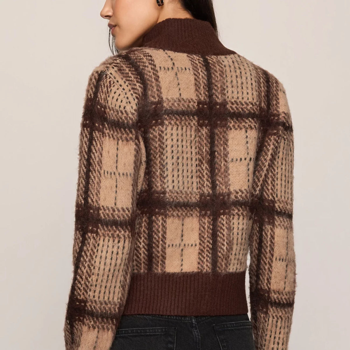 Frostline Plaid Cardigan