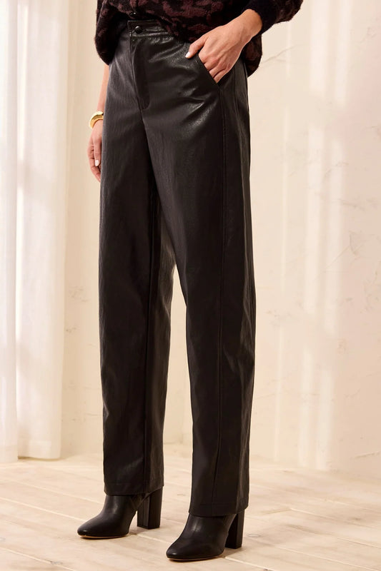 Toby Faux Leather Barrel Pant